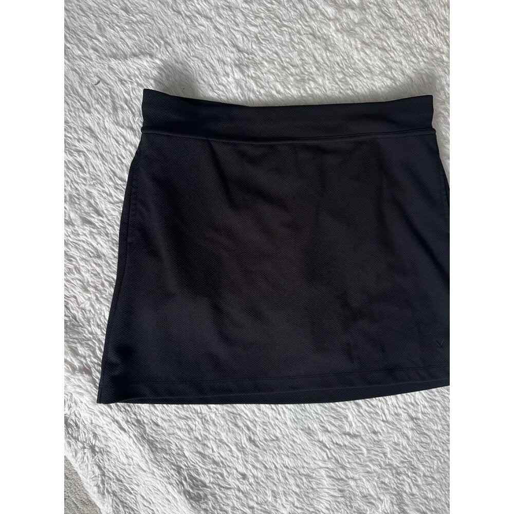 Calloway black textured golf skirt Large